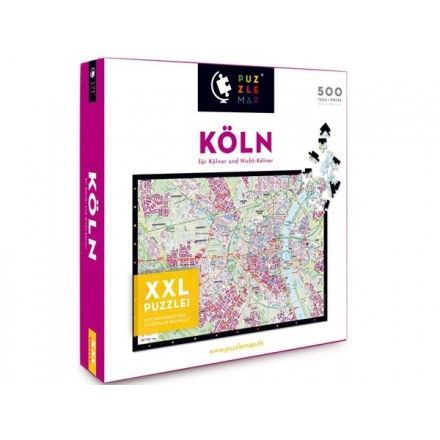 88011 - Puzzle Mapa de Koln, Alemania, 500 piezas, Puzzlemap