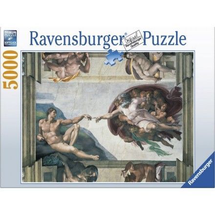 174089 - Puzzle La Creación de Adán, Michelangelo, 5000 piezas, Ravensburger