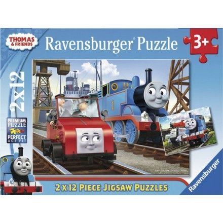 075683 - Puzzle Thomas & Friends, 2 x 12 Piezas, Ravensburger