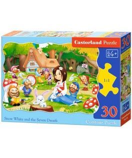 03495 - Puzzle Blancanieves y los Siete Enanitos, 30 piezas, Castorland