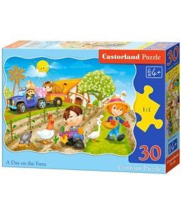 03563 - Puzzle Un Día en la Granja, 30 piezas, Castorland