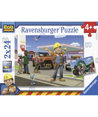 9151 - Puzzle Bob el Constructor, 2 x 24 piezas, Ravensburger