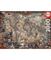 18008 - Puzzle Mapa de Piratas, 2000 piezas, Educa