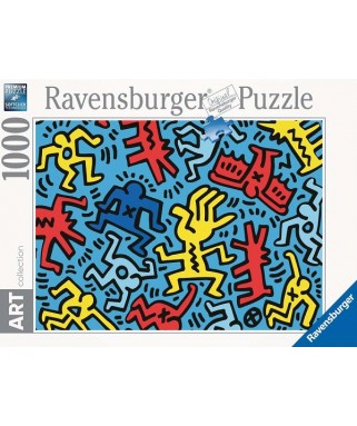 14992 - Puzzle 092 Color 2, Keith Haring, 1000 piezas, Ravensburger