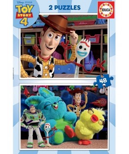 18106 - Puzzle Toy Story 4, 2 x 48 piezas, Educa
