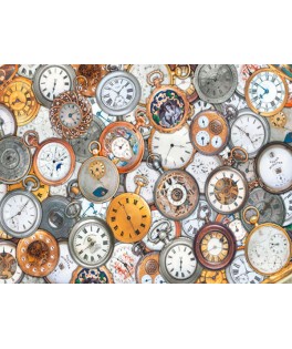 568046 - Puzzle relojes de bolsillo, 1000 piezas, Piatnik