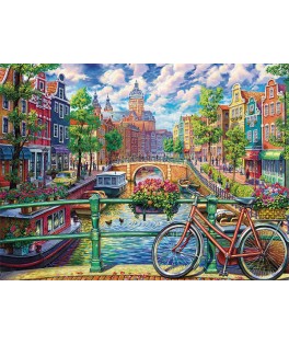 80180 - Puzzle Canal de Amsterdam, 1000 piezas, Cobble Hill