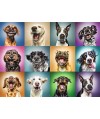 10462 - Puzzle retratos divertidos de perros, 1000 piezas, Trefl