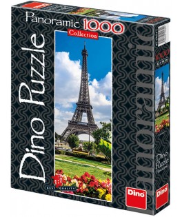 54534 - Puzzle Torre Eiffel, Panorámico, 1000 piezas, Dino