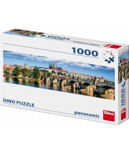 54538 - Puzzle Praga, Panorámico, 1000 piezas, Dino