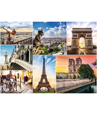 33065 - Puzzle collage de imagenes de París, 3000 piezas, Trefl