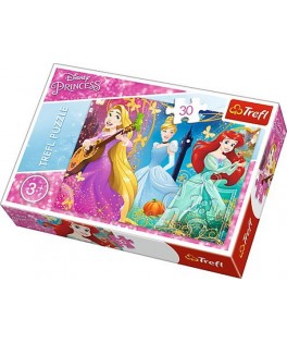 18234 - Puzzle Princesas Disney, 30 piezas, Trefl