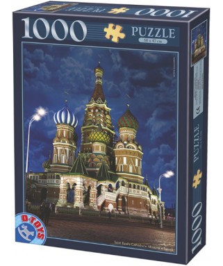 64301NL10 - Puzzle Catedral de San Basilio, 1000 piezas, D Toys