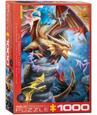 6000-5475 - Puzzle el clan del dragón, 1000 piezas, Eurographics