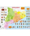 A29 - Puzzle Catalunya, Mapa Político, 70 Piezas, Larsen
