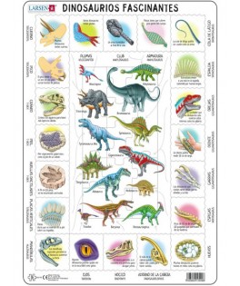HL9 - Puzzle Dinosaurios, 35 Piezas, Larsen
