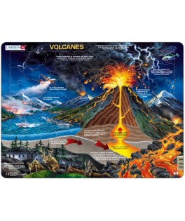 NB2 - Puzzle Volcanes, 70 Piezas, Larsen