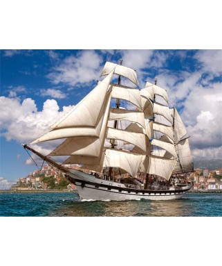 52851 - Puzzle Barco Saliendo del Puerto, 500 piezas, Castorland