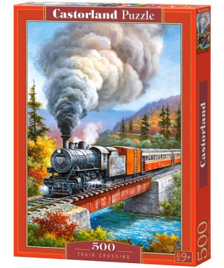 53216 - Puzzle La Travesía del Tren, 500 piezas, Castorland