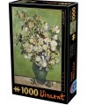 66916 - Puzzle Jarrón con Rosas, 1000 piezas, D-Toys