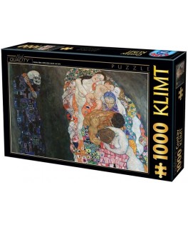 74935 - Puzzle Muerte y Vida, Klimt, 1000 piezas, D-Toys