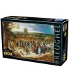 76854 - Puzzle La Procesión Matrimonial, Breughel, 1000 piezas, D-Toys