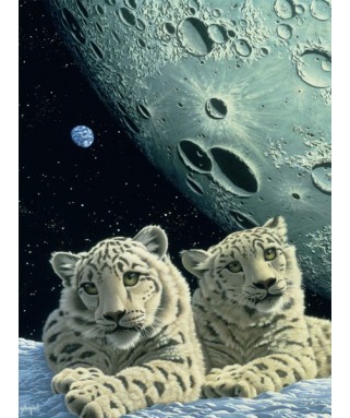 004211 - Puzzle guarida del leopardo de las nieves, Schim Schimmel, 1500 piezas, Grafika
